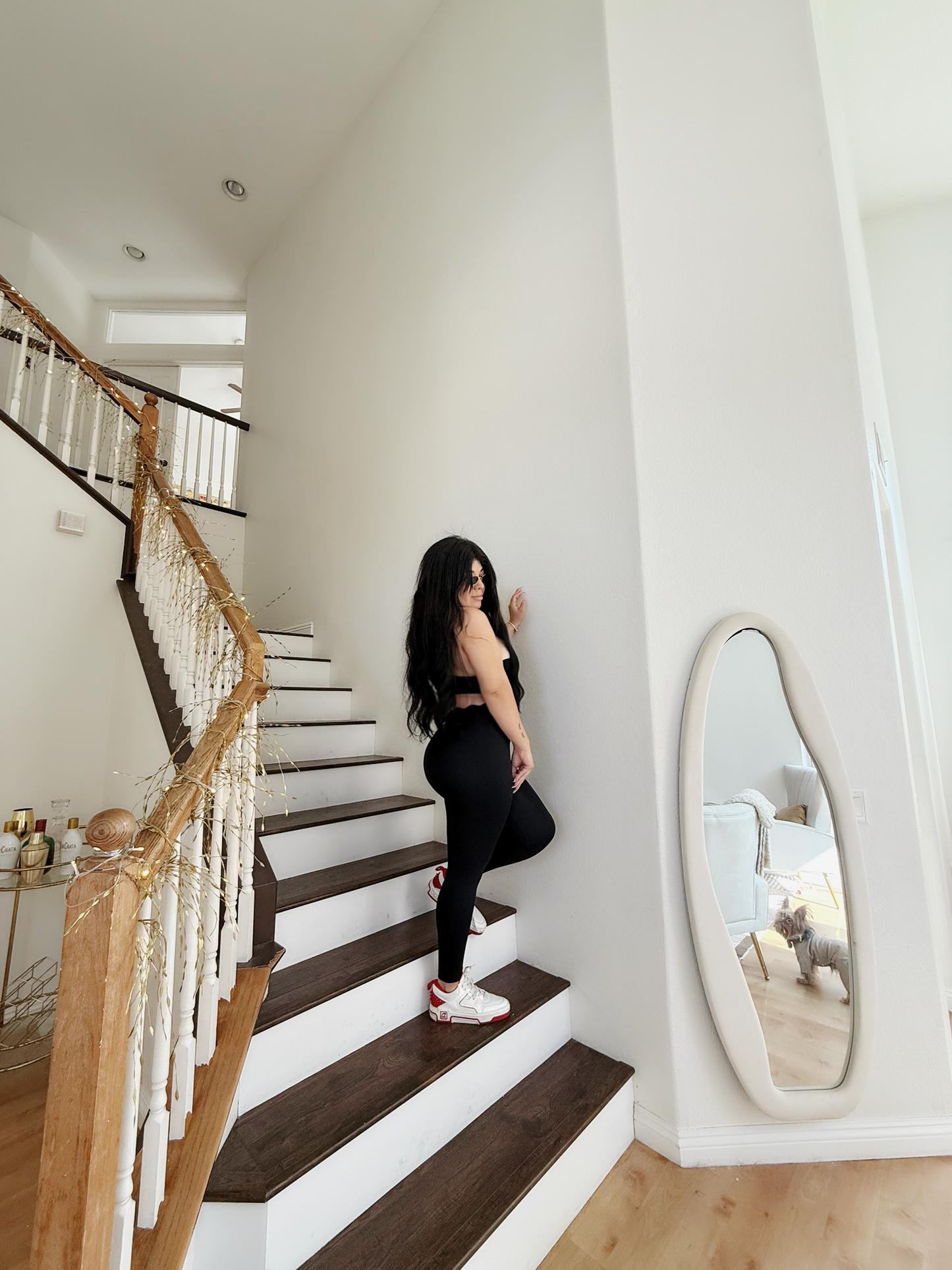 Lou black yoga set
