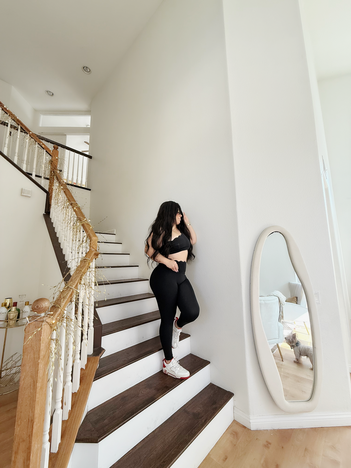 Lou black yoga set